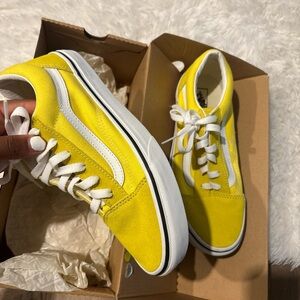 Vans Kids Bright Yellow Sneakers